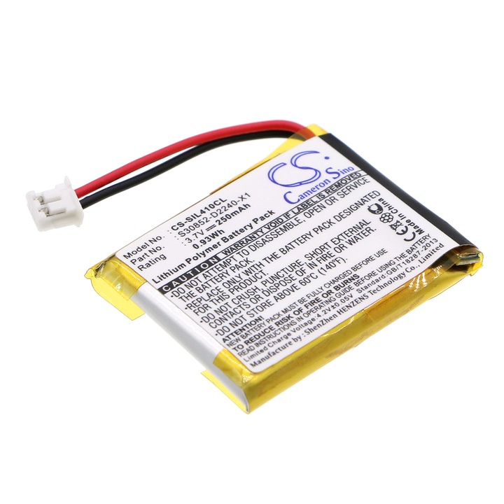 Baterie Li-ion 250mAh, TECHTEK CS-SIL410CL, Negru, 31.54x25.13x3.95mm