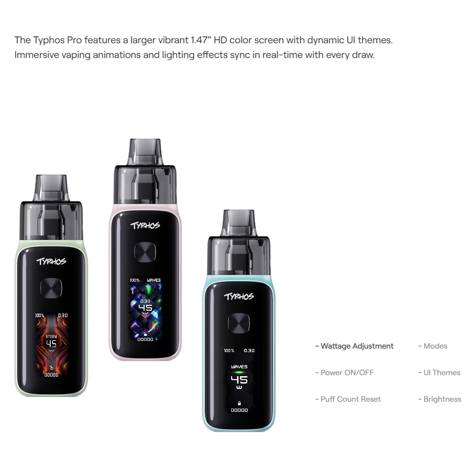 UWELL Typhos Pro: A Pod System Engineered For 3000mAh Mighty Power And Uncompromising Performance