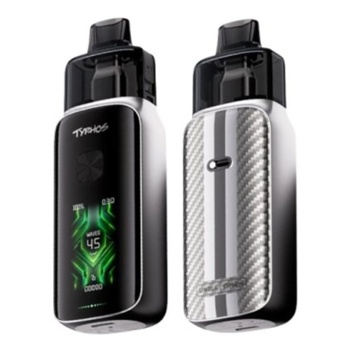 Kit Tigara Electronica Uwell Typhos Pro 6ml 3000mAh - Satin Silver