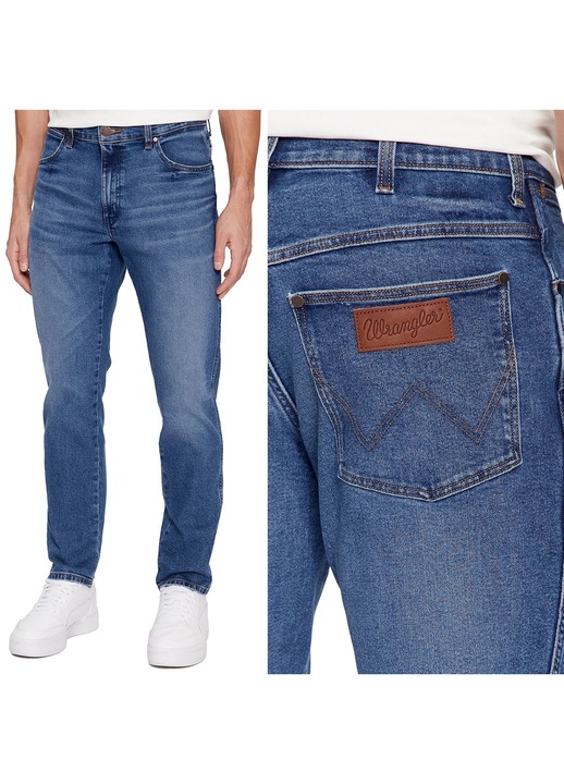 Wrangler River farmernadrág, kék W31 normál derék, Kék