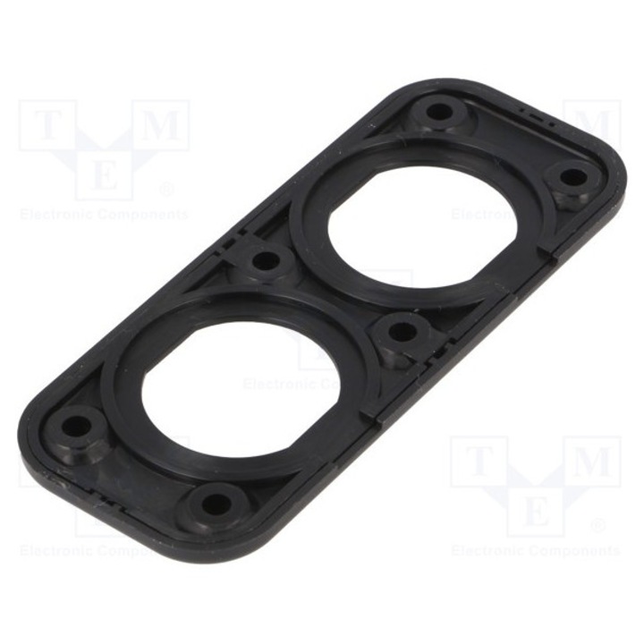 Suport aplicat prize auto, SCi, 2x prize, negru, material ABS