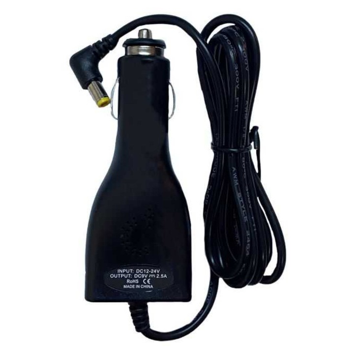 Alimentator Uber Bolt Taxi bricheta auto 12-24V la 9V 2.5A cu mufa 5.5/ 2.5mm (521)