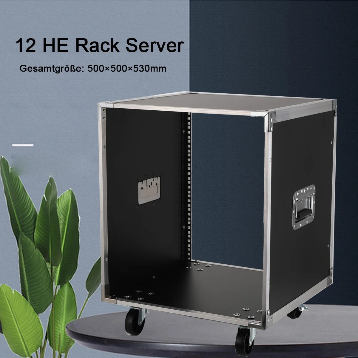 Open Rack Retea Rack de retea, 12U, capacitate maxima 200kg, dimensiuni 500x500x530mm ...