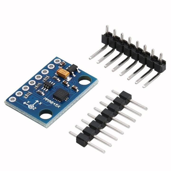 GY-45 digitális háromtengelyes gyorsulásmérő, MMA8452, 3 tengelyes dőlésérzékelő, I2C