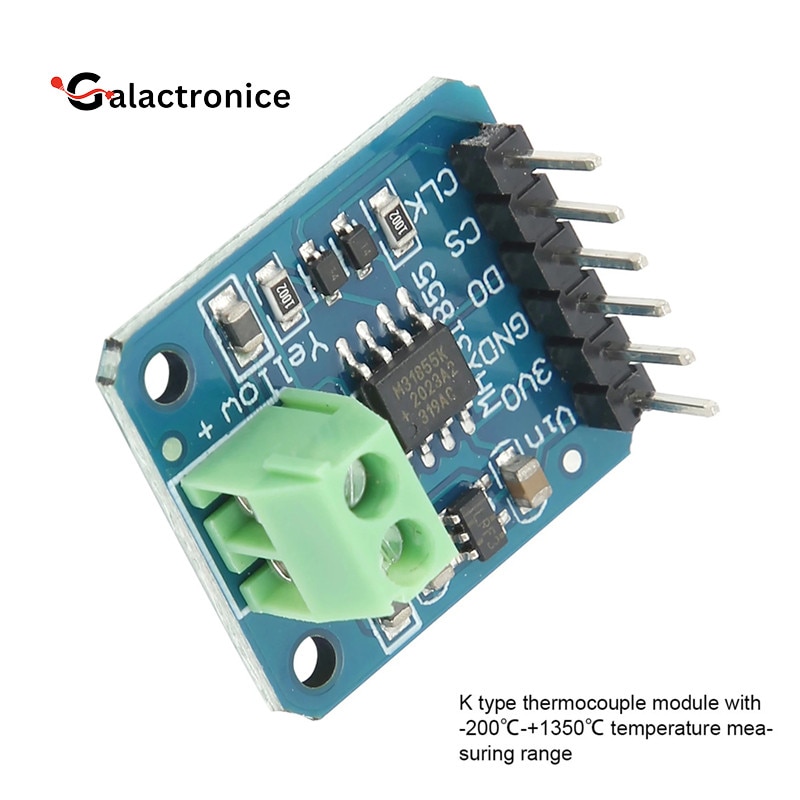 MAX31855 Thermoelement-Modul Typ K – -200°C Bis +1350°C, SPI, 3-5V DC, Für Hochtemperaturmessung