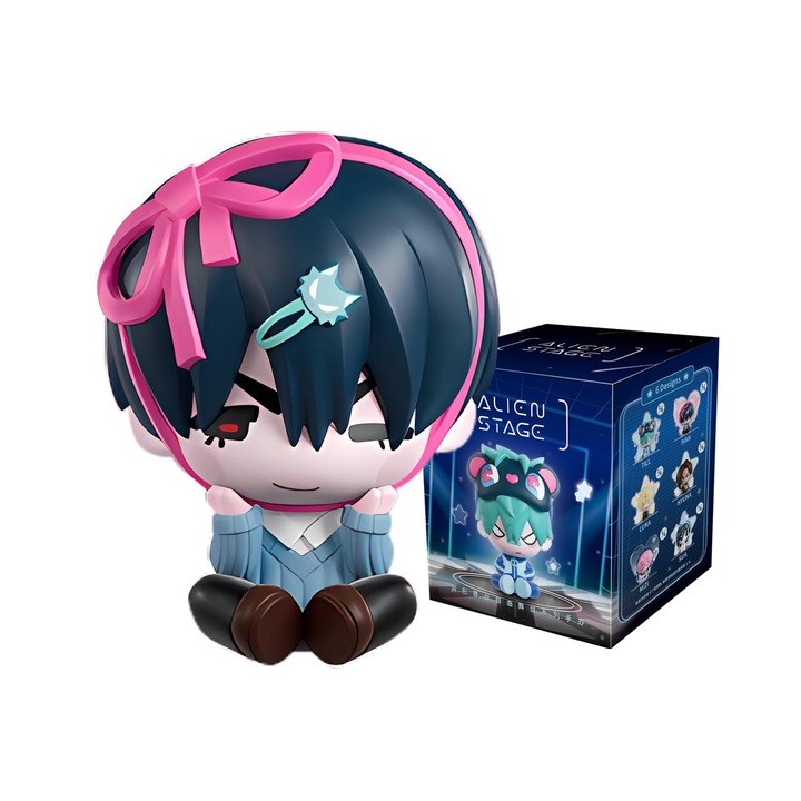 Yjacuing Alien Stage Free Stage Series Blind Box figura, Anime Alnst misztikus hivatalos licencelt szobrocska (egyedi doboz, egy véletlenszerű figurát tartalmaz)