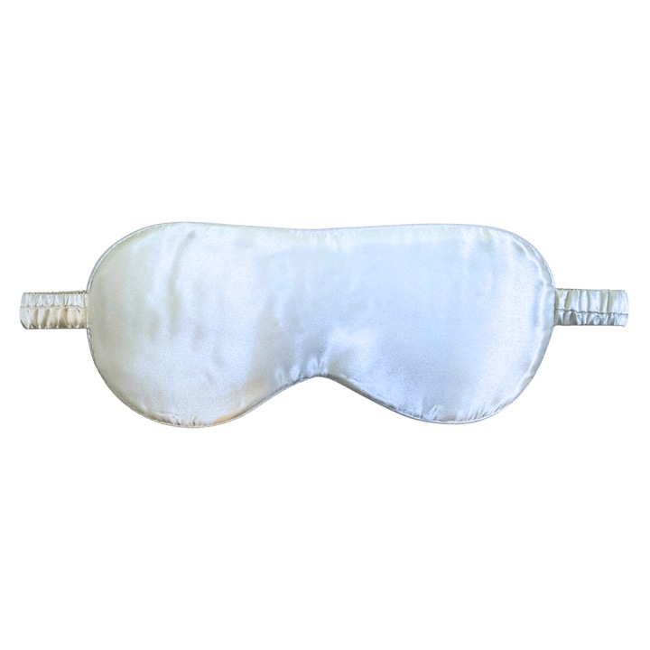 Masca de Somn din Matase Naturala 22 momme – Ivory, Calitate Premium – Matasia®