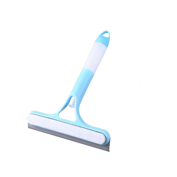 Stergator 2 in 1 cu Pulverizator Integrat, GlassJet Clean, Maner Ergonomic, Lama din Cauciuc, Curatarea Eficienta a Geamurilor, Potrivit pentru Suprafetele din Sticla, Design Compact, Rezervor, Albastru