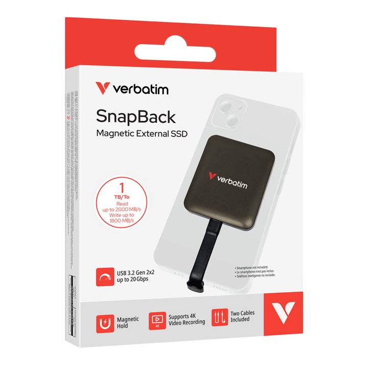 SSD Verbatim SnapBack 1TB Mocha Metallic