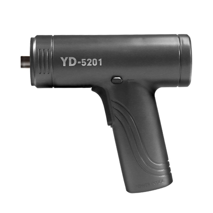 Отвертка, LED фенерче, тип C, 1500 mAh, реверсивна настройка, компактна и преносима, 15 x 13,5 x 4,5 см, черна