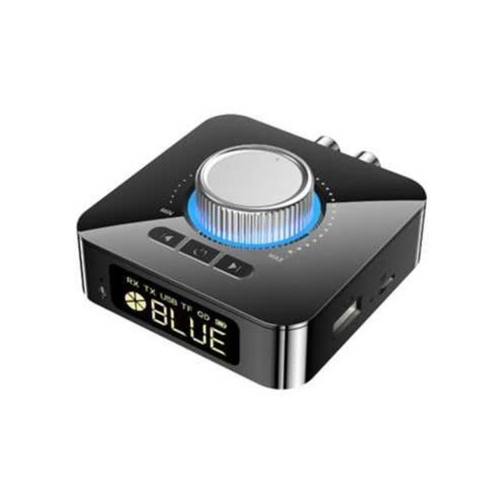 Adaptor audio DIGITAL RX/TX la ANALOGIC 2x RCA +Bluetooth / USB/ Card MicroSD + JACK 3.5 mm + potentiometru volum +telecomanda M