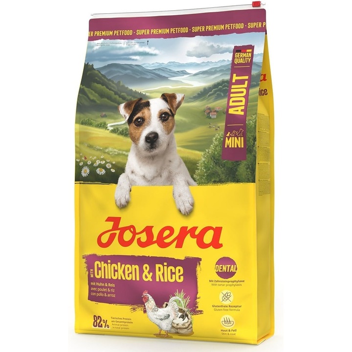 JOSERA Mini Adult Chicken Rice 10 kg hrana caini talie mica