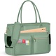 Geanta pentru laptop Rainsmore, 15.6 inch, verde menta, cu buzunar izolat