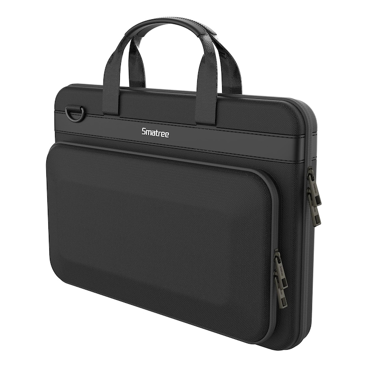 Husă laptop Smatree, rigidă, 14 inch, pentru Asus Rog Zephyrus G14, Dell Xps 13, HP Spectre X360, color negru