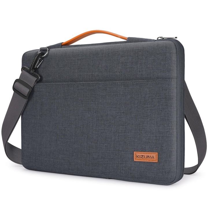 Geantă laptop KIZUNA 17, 3 inch, impermeabilă, gri