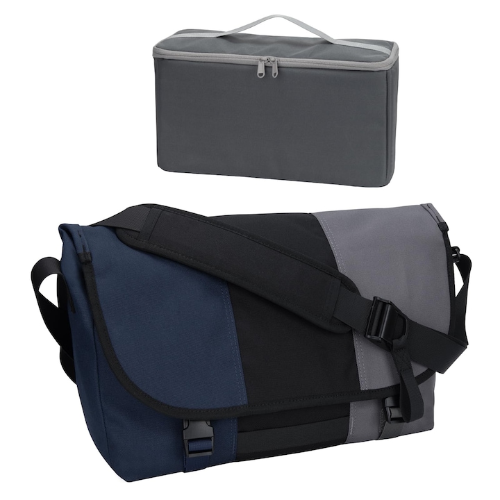 Geantă Messenger Hp Hope, 16L, impermeabilă, pentru laptop 15, 6 inch, neagră