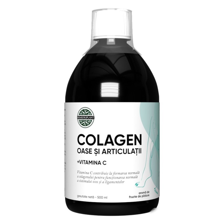 Colagen Oase si Articulatii, Remediu Plant, lichid, 500ml, cu colagen hidrolizat si acid hialuronic