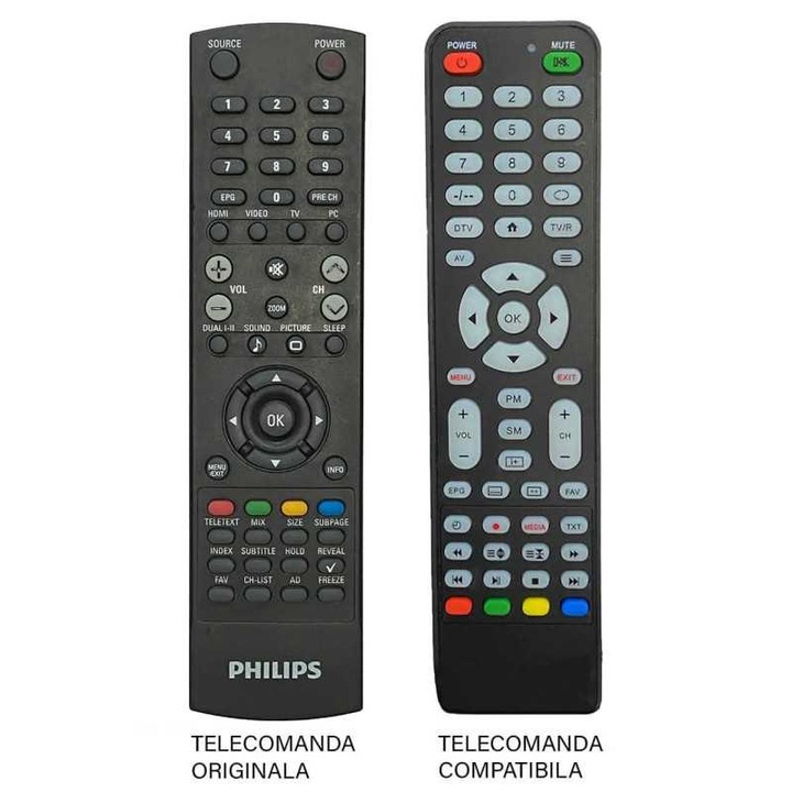 Telecomanda compatibila TV Philips LCD cod ER 55 /MFY 45 (477)