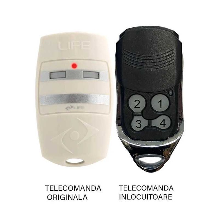 Telecomanda poarta garaj Life cu 4 canale BRAVO /BRAVO4 433.92MHz Codificare LIFE Auto Code (832)
