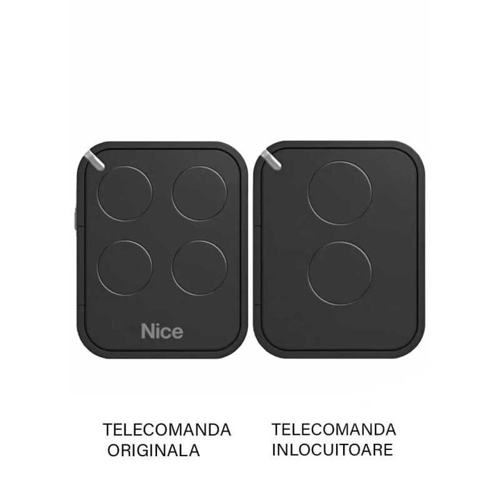 Telecomanda poarta garaj de doua canale cod saritor 433.92MHz Nice Flo 2 R-E compatibila cu originalul (466)