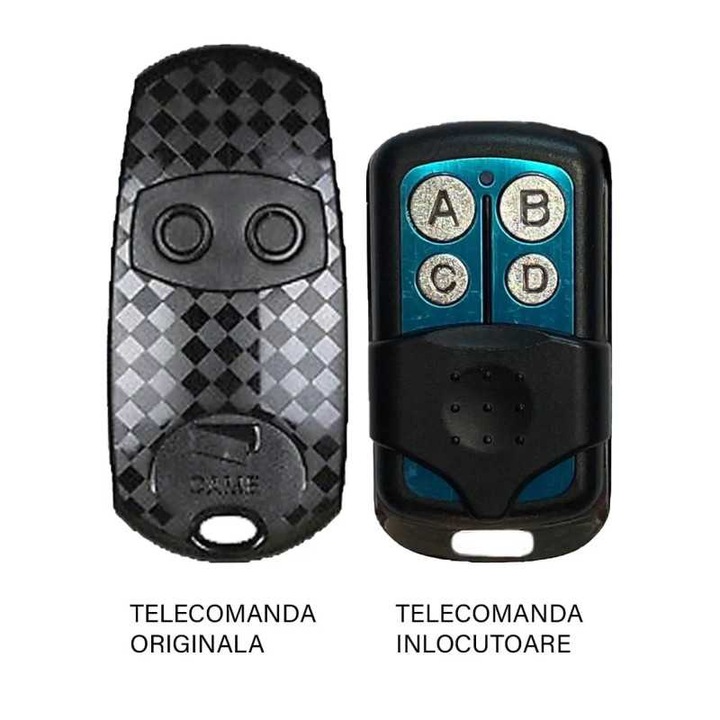 Telecomanda poarta garaj 2 butoane cod fix frecventa 433.92MHz Came Top 432EV compatibila cu originalul (805)