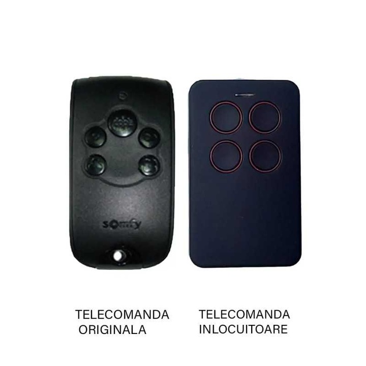 Telecomanda poarta garaj de 2 si 4 canale cod fix 433.92MHz Somfy Keytis 4 NS RTS compatibila cu originalul (848)
