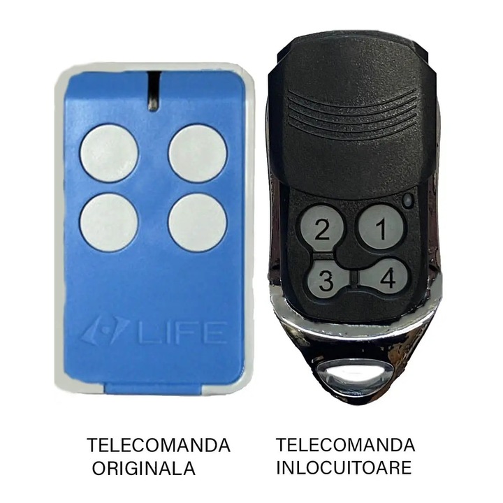 Telecomanda poarta garaj Life MAXI4-BLUE cu 4 taste (833)