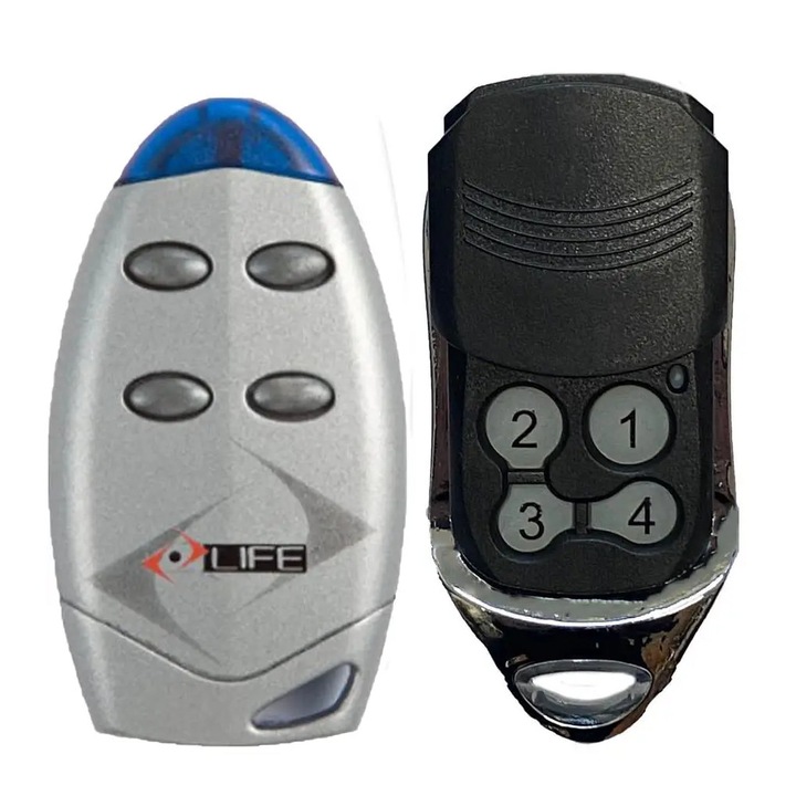 Telecomanda poarta garaj Life VIP/ VIP4 cu 4 canale/ frecventa 433.92MHz/ Rolling Code (828)