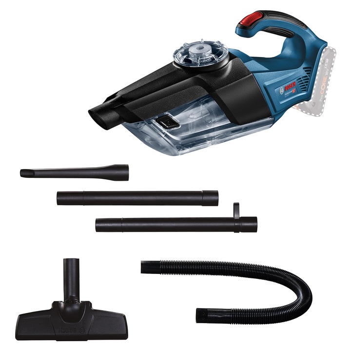 Aspirator de mână Bosch Professional 18V, set cu tub și duze, capacitate 1L, fără fir