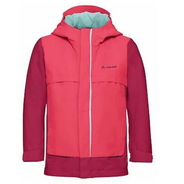 Geaca softshell de ploaie copii Vaude, rosie, poliester, 122 CM