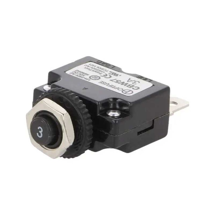 Hőbiztosíték 3A OPTIFUSE CBW57-PS-3A-1X Imax. 1kA 32VDC/50VDC/125V/250V