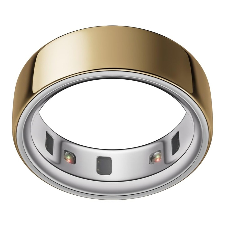 Oura Ring 4 Okosgyűrű, Arany, 7-es méret, Alvásfigyelés, Fitnesz Tracker