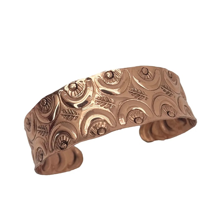 Bratara cupru Moon # 9, Druzy, pietre semipretioase