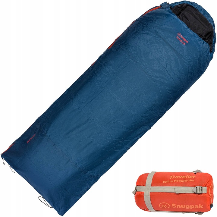 Спален чувал Snugpak Travelpak Traveller, 2°C, 900гр, с мрежа против комари