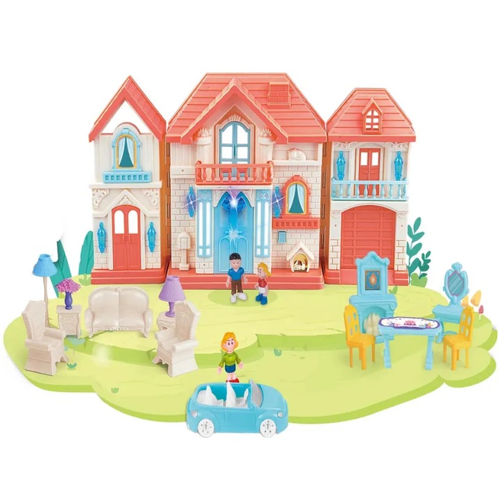 Casuta pentru jucarii, casa pentru copii, vila de joaca 36x8x51 cm