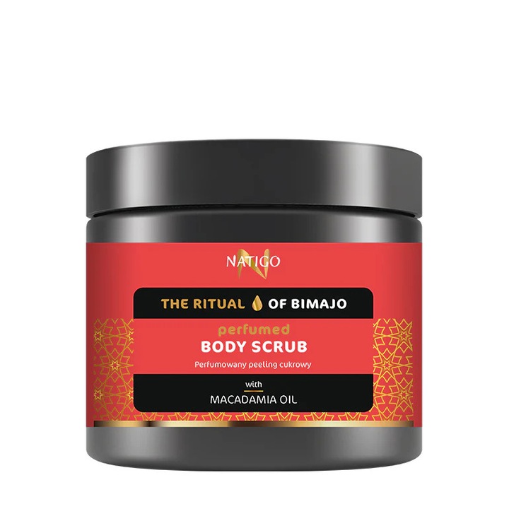 NATIGO - Scrub corporal cu ulei de macadamia - THE RITUAL OF BIMAJO, 650g