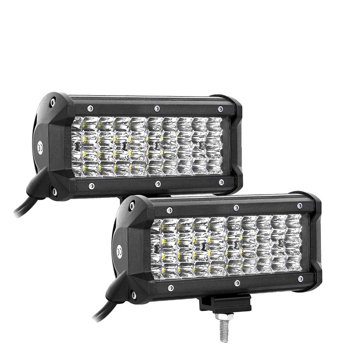 Proiector LED 2x 7in, 120W, constructie durabila, IP67, 12 inch