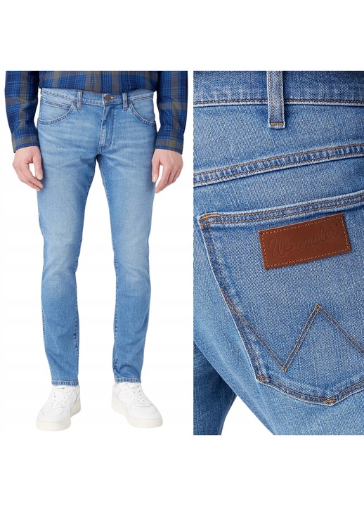 Blugi bărbați Wrangler Bryson, albastru, Albastru
