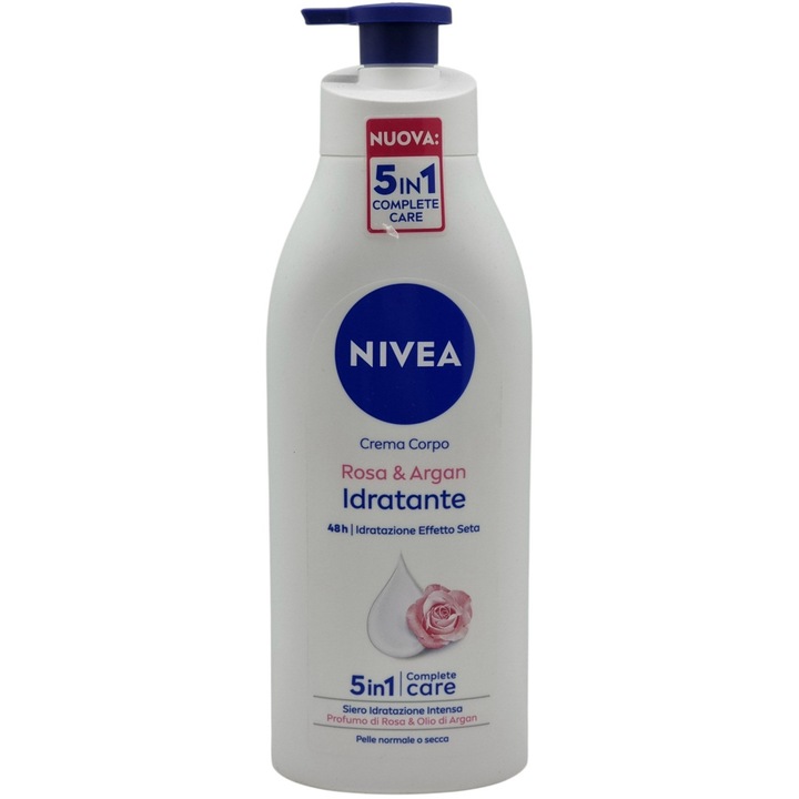 NIVEA Testápoló 500ml Hydrating Argan Oil&Rose
