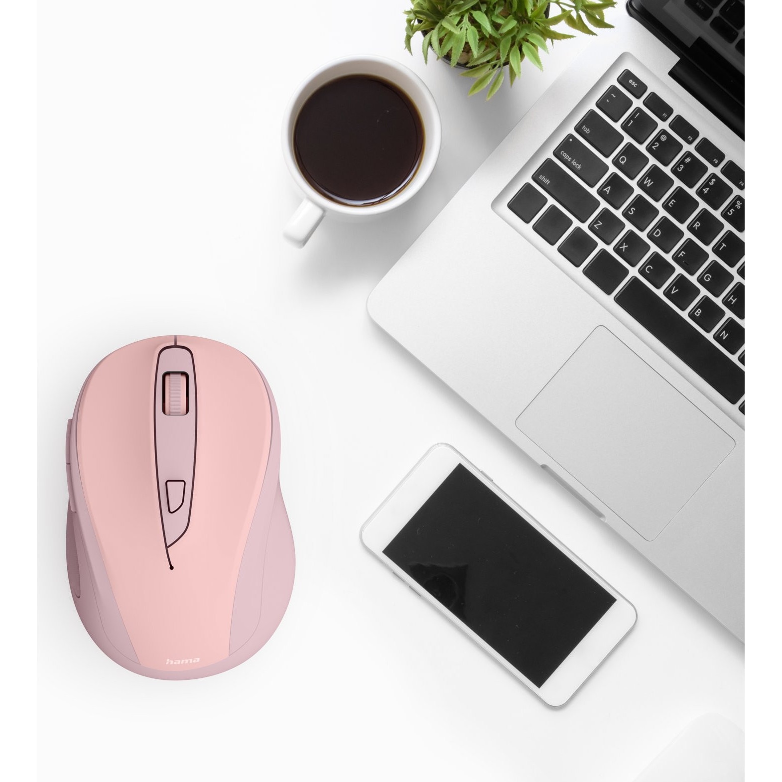 Mouse wireless Hama WM-400, ergonomic, clicuri silentioase, 1600 DPI ...