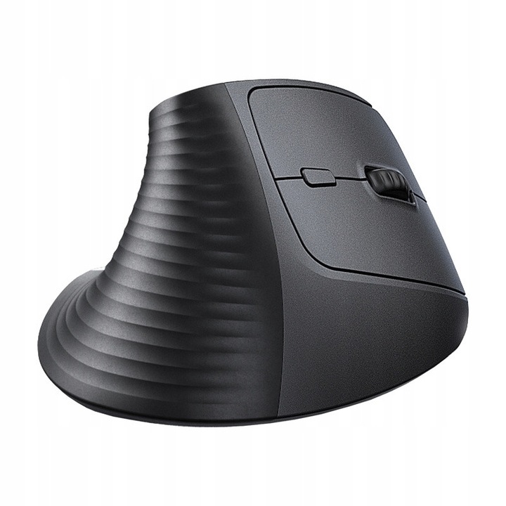 Mouse vertical UGREEN M571, conectivitate duala 2.4GHz + Bluetooth, silentios, negru