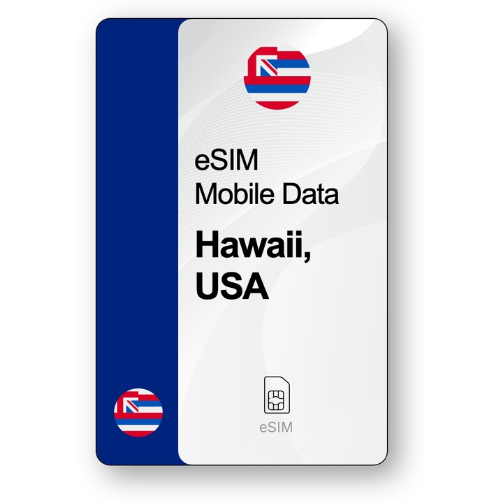 ESIM Internet Hawaii, Egyesült Államok, érvényes 15 napok, forgalom Korlátlan