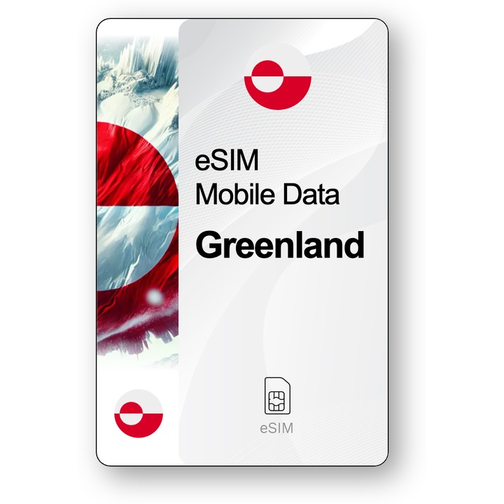 ESIM Internet Grönland, érvényes 7 napok, forgalom Korlátlan