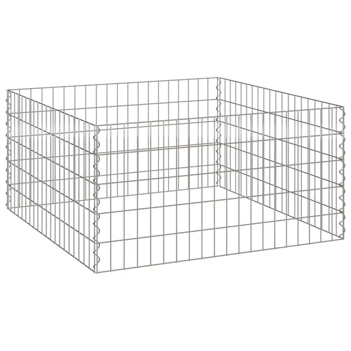 Composter vidaXL, patrat 100 x 100 x 50 cm Fier