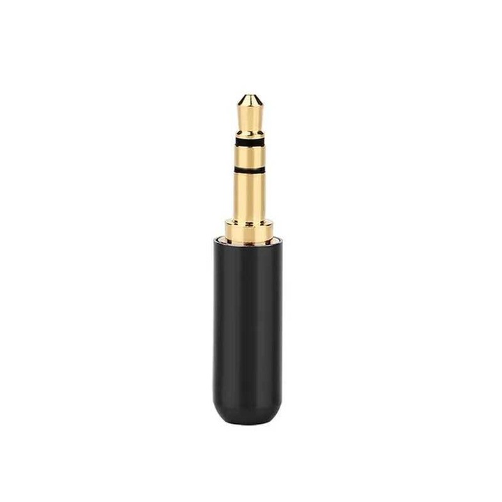 Mufa audio Generic slim JACK 2.5 mm Stereo, contacte aurite, carcasa metalică