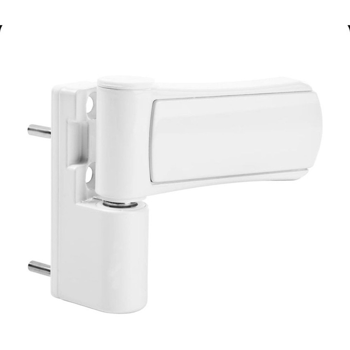 Usa Dubla exterior termopan(PVC) T model Long Glass, culoare alb, dimensiune 130x200