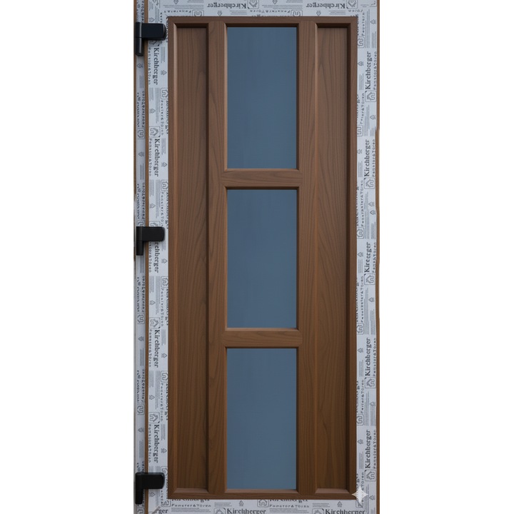 Usa de intrare (interior/exterior), Termopan/PVC, 6 camere, Dana, culoare Stejar Auriu, dimensiune 90x200