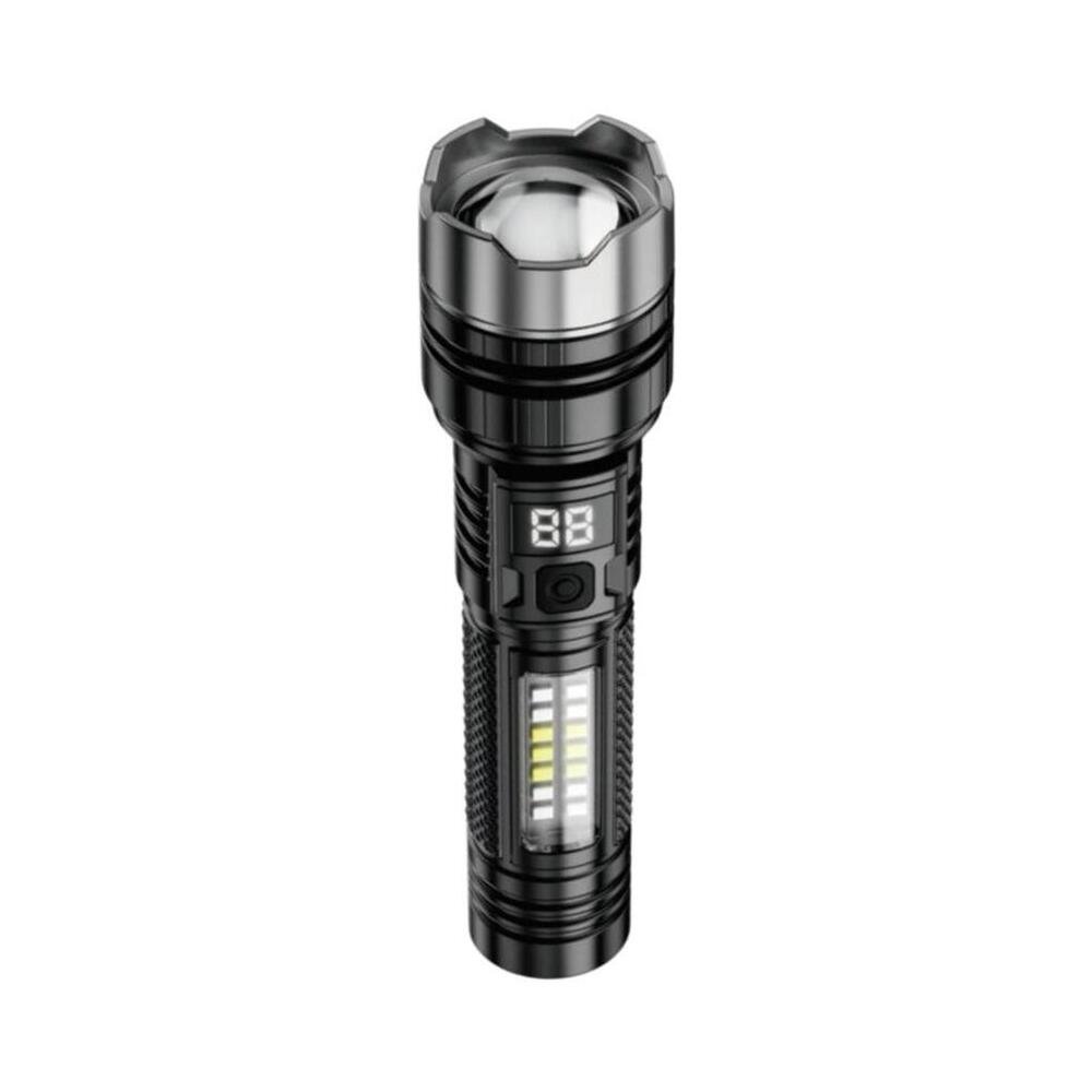 Lanterna reincarcabila XO model YH20, Negru, Luminozitate