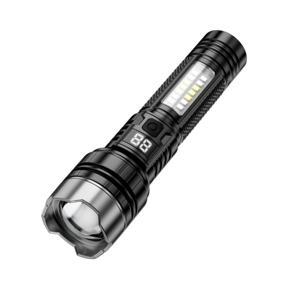 Lanterna reincarcabila XO model YH20, Negru, Luminozitate