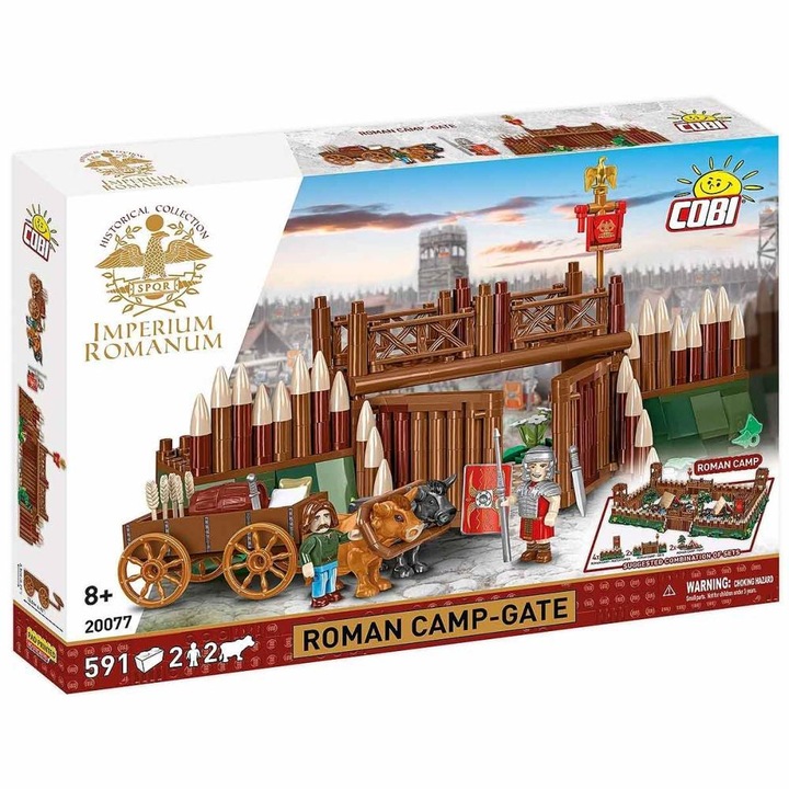 Комплект за изграждане на римска лагерна порта, 591 части